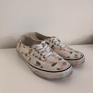 Vans Hula Girl Low Top Sneakers - Size 8 Womens